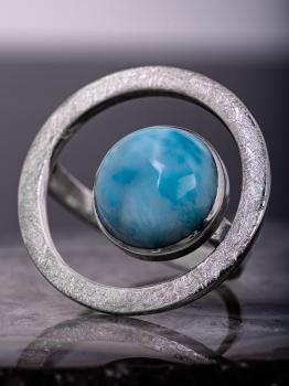 Ring Larimar rund