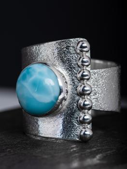 Ring Larimar Schlaufe