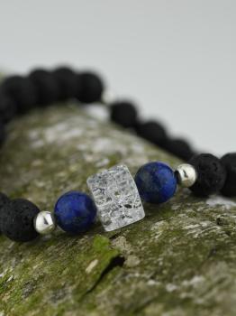 Armband Lava Quarz Lapis