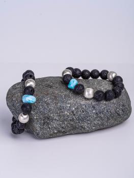 Armband Lava Larimar